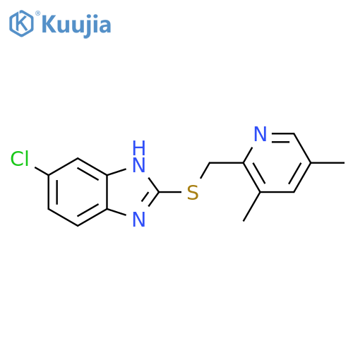 1H-Benzimidazole, 5-chloro-2-[[(3,5-dimethyl-2-pyridinyl)methyl]thio]- structure