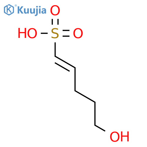 1-Pentene-1-sulfonic acid, 5-hydroxy- structure