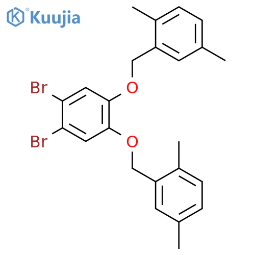 Benzene, 1,2-dibromo-4,5-bis[(2,5-dimethylphenyl)methoxy]- structure