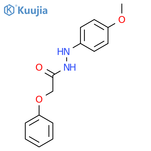 Acetic acid, phenoxy-, 2-(4-methoxyphenyl)hydrazide structure