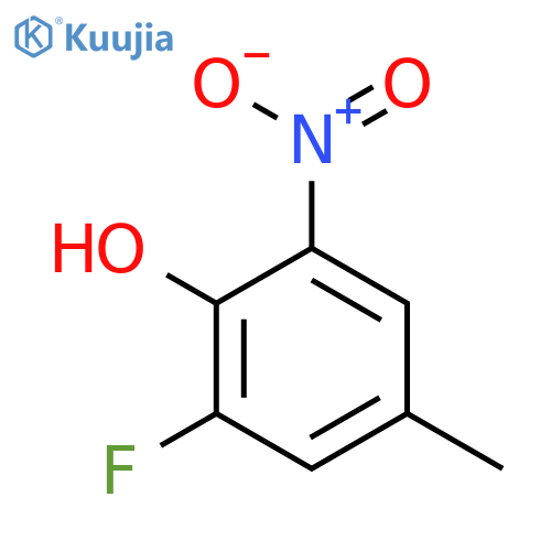 2-Fluoro-4-methyl-6-nitrophenol structure