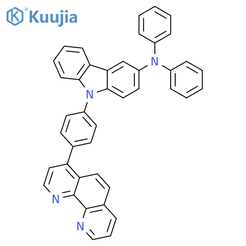 9H-Carbazol-3-amine, 9-[4-(1,10-phenanthrolin-4-yl)phenyl]-N,N-diphenyl- structure