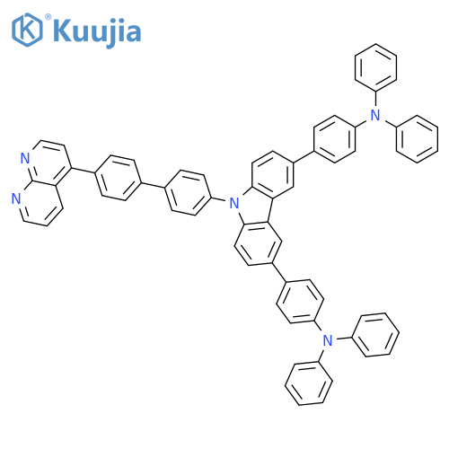 Benzenamine, 4,4'-[9-[4'-(1,8-naphthyridin-4-yl)[1,1'-biphenyl]-4-yl]-9H-carbazole-3,6-diyl]bis[N,N-diphenyl- structure