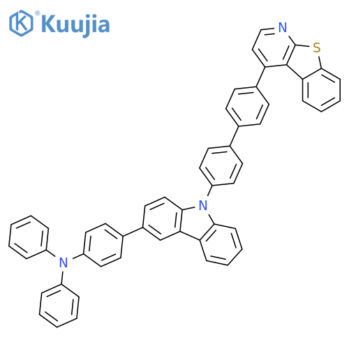 Benzenamine, 4-[9-(4'-[1]benzothieno[2,3-b]pyridin-4-yl[1,1'-biphenyl]-4-yl)-9H-carbazol-3-yl]-N,N-diphenyl- structure