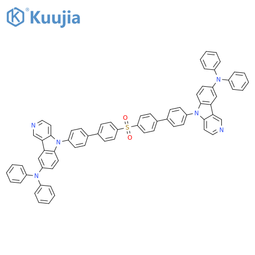 5H-Pyrido[4,3-b]indol-8-amine, 5,5'-[sulfonylbis([1,1'-biphenyl]-4',4-diyl)]bis[N,N-diphenyl- structure