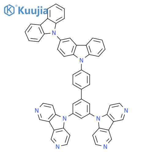 5H-Pyrrolo[3,2-c:4,5-c']dipyridine, 5,5'-(4'-[3,9'-bi-9H-carbazol]-9-yl[1,1'-biphenyl]-3,5-diyl)bis- structure
