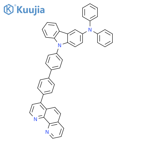 9H-Carbazol-3-amine, 9-[4'-(1,10-phenanthrolin-4-yl)[1,1'-biphenyl]-4-yl]-N,N-diphenyl- structure