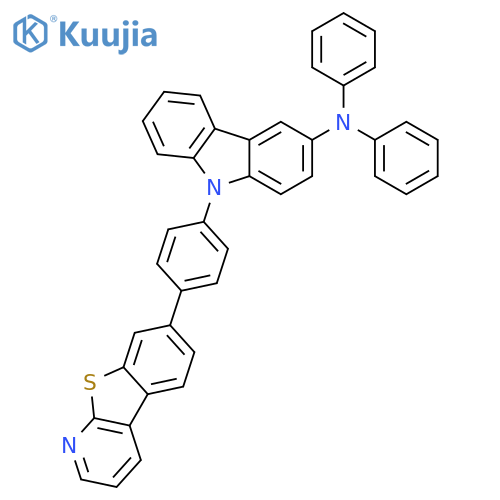 9H-Carbazol-3-amine, 9-(4-[1]benzothieno[2,3-b]pyridin-7-ylphenyl)-N,N-diphenyl- structure