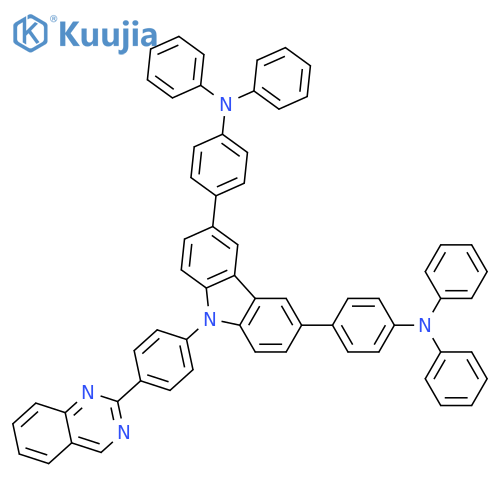 Benzenamine, 4,4'-[9-[4-(2-quinazolinyl)phenyl]-9H-carbazole-3,6-diyl]bis[N,N-diphenyl- structure