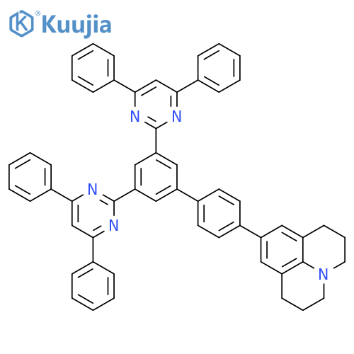 1H,5H-Benzo[ij]quinolizine, 9-[3',5'-bis(4,6-diphenyl-2-pyrimidinyl)[1,1'-biphenyl]-4-yl]-2,3,6,7-tetrahydro- structure