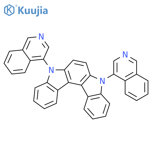 Indolo[2,3-c]carbazole, 5,8-dihydro-5,8-di-4-isoquinolinyl- structure