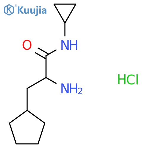 2-aMino-3-cyclopentyl-N-cyclopropylpropanaMide hydrochloride structure