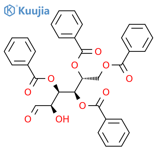 D-Glucose, 3,4,5,6-tetrabenzoate structure