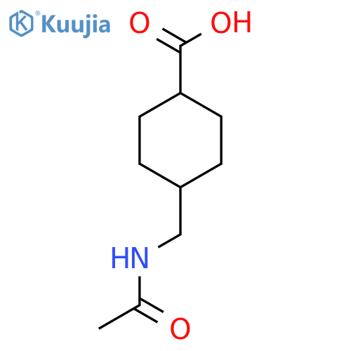 trans-4-(Acetamidomethyl)cyclohexanecarboxylic Acid structure