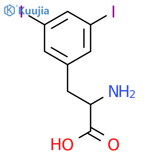 (S)-2-Amino-3-(3,5-diiodophenyl)propanoic acid structure