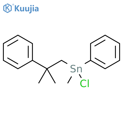Stannane, chloromethyl(2-methyl-2-phenylpropyl)phenyl- structure