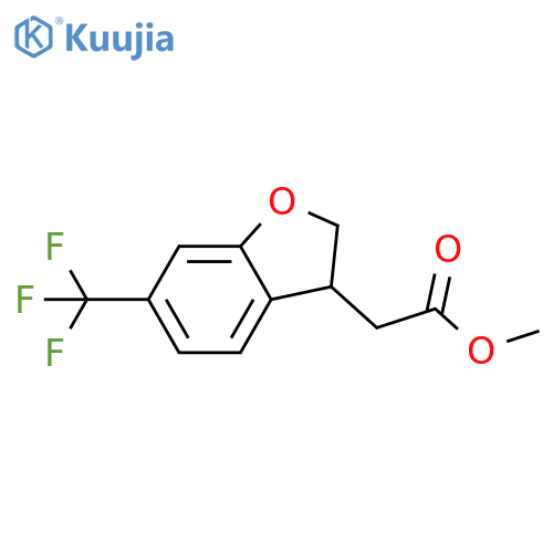 Methyl6-(Trifluoromethyl)-2,3-dihydrobenzofuran-3-acetate structure