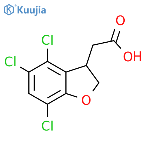 4,5,7-Trichloro-2,3-dihydrobenzofuran-3-aceticAcid structure