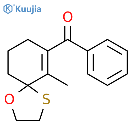 Methanone, (6-methyl-1-oxa-4-thiaspiro[4.5]dec-6-en-7-yl)phenyl- structure