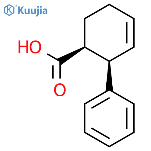 3-Cyclohexene-1-carboxylic acid, 2-phenyl-, (1S,2R)- structure
