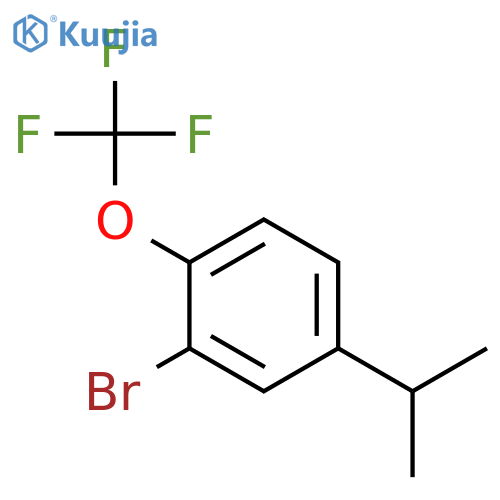 Benzene, 2-bromo-4-(1-methylethyl)-1-(trifluoromethoxy)- structure