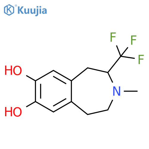 1H-3-Benzazepine-7,8-diol,2,3,4,5-tetrahydro-3-methyl-2-(trifluoromethyl)- structure