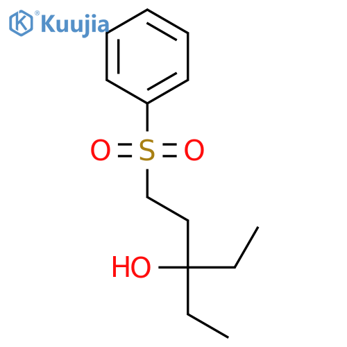 3-Pentanol, 3-ethyl-1-(phenylsulfonyl)- structure