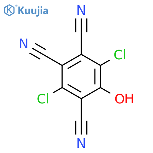 1,2,4-Benzenetricarbonitrile, 3,6-dichloro-5-hydroxy- structure