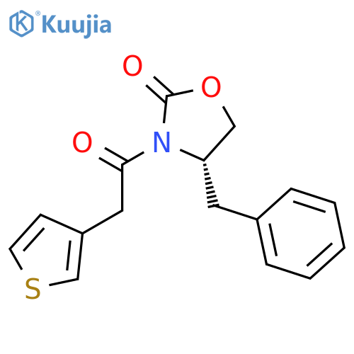 2-Oxazolidinone, 4-(phenylmethyl)-3-(3-thienylacetyl)-, (4S)- structure