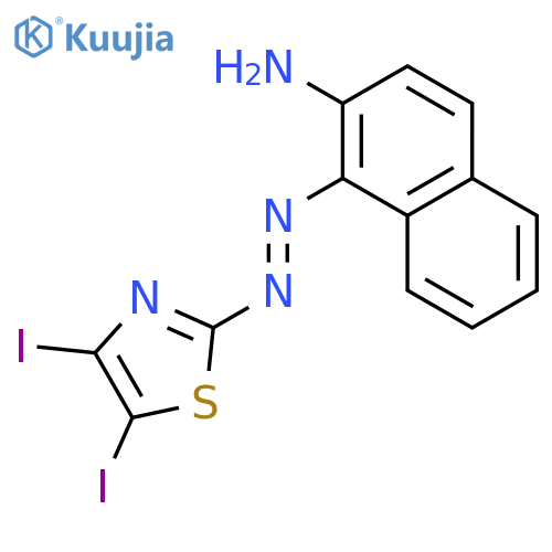 2-Naphthalenamine, 1-[(4,5-diiodo-2-thiazolyl)azo]- structure