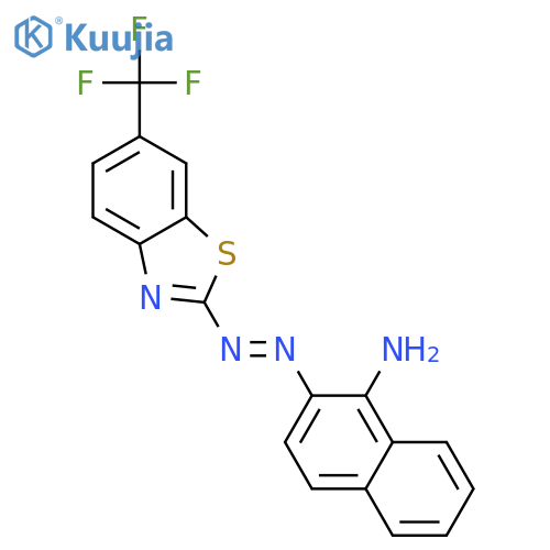 1-Naphthalenamine, 2-[[6-(trifluoromethyl)-2-benzothiazolyl]azo]- structure