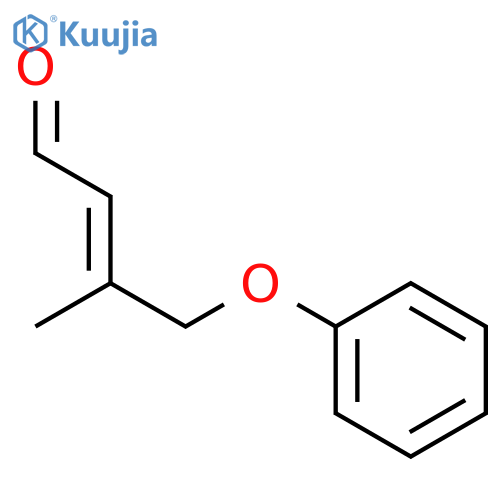 2-Butenal, 3-methyl-4-phenoxy-, (2E)- structure