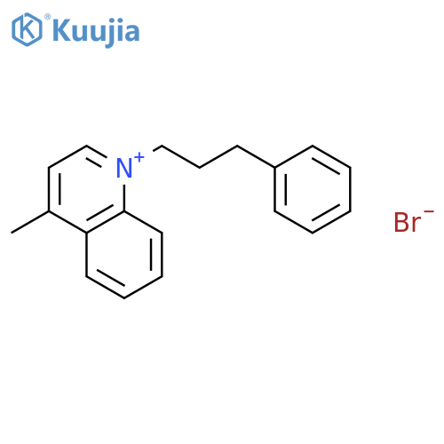 Quinolinium, 4-methyl-1-(3-phenylpropyl)-, bromide structure