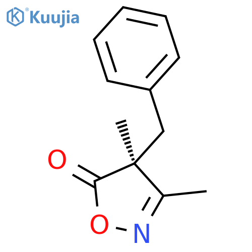 5(4H)-ISOXAZOLONE, 3,4-DIMETHYL-4-(PHENYLMETHYL)-, (4S)- structure