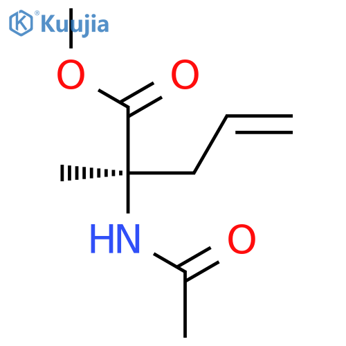 4-PENTENOIC ACID, 2-(ACETYLAMINO)-2-METHYL-, METHYL ESTER, (2R)- structure