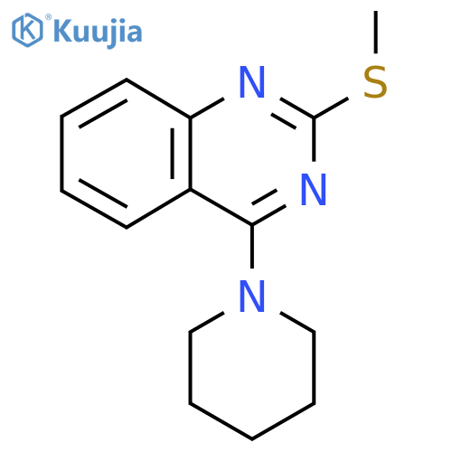 2-(Methylsulfanyl)-4-piperidinoquinazoline structure