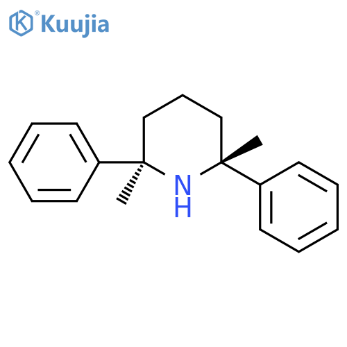 Piperidine, 2,6-dimethyl-2,6-diphenyl-, (2R,6R)- structure