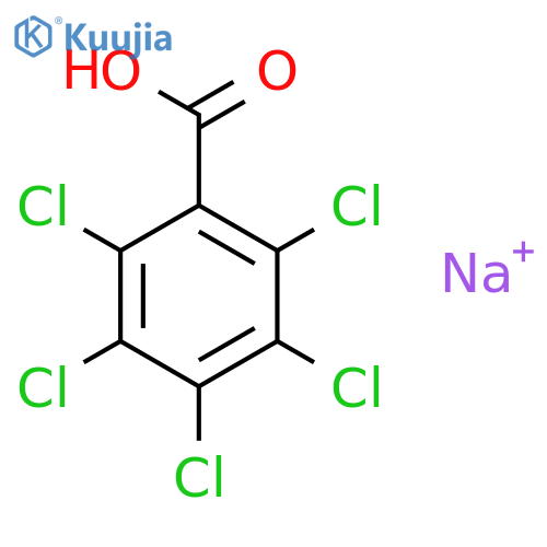 Benzoicacid, 2,3,4,5,6-pentachloro-, sodium salt (1:1) structure