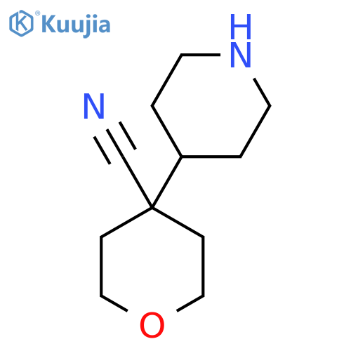 4-(Piperidin-4-yl)oxane-4-carbonitrile structure
