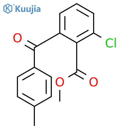 Benzoic acid, 2-chloro-6-(4-methylbenzoyl)-, methyl ester structure
