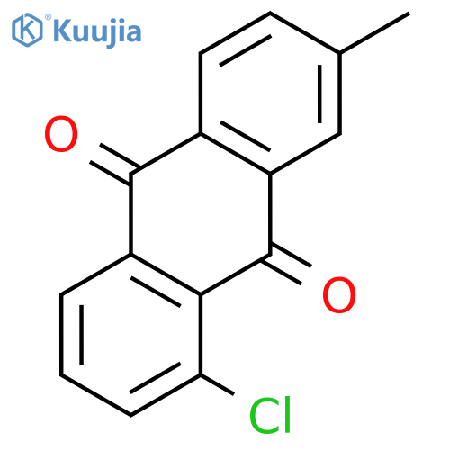9,10-Anthracenedione, 1-chloro-7-methyl- structure