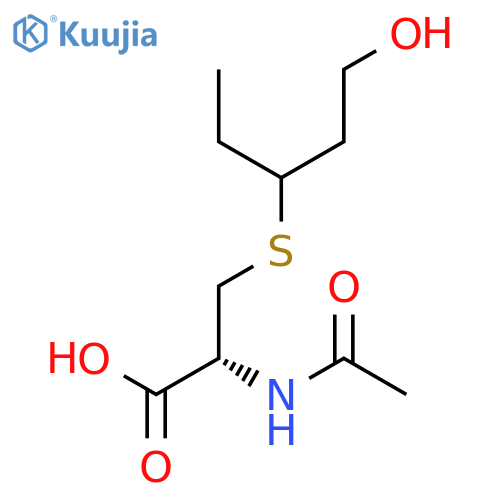L-Cysteine, N-acetyl-S-(1-ethyl-3-hydroxypropyl)- structure