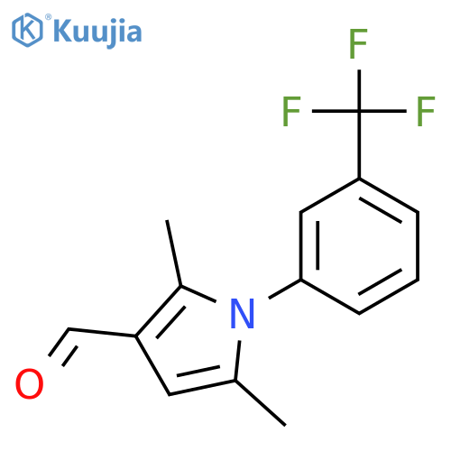 2,5-Dimethyl-1-3-(trifluoromethyl)phenyl-1H-pyrrole-3-carbaldehyde structure