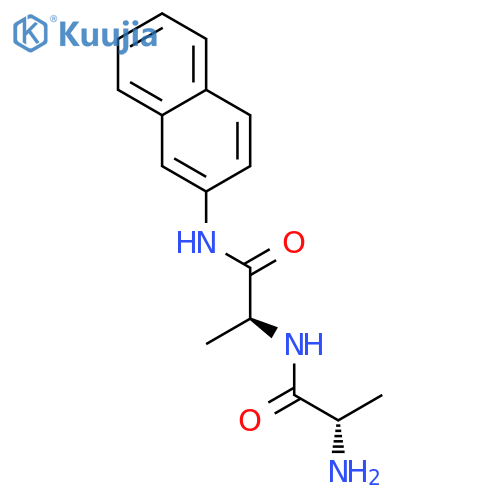 L-Alanyl-L-alanyl-b-naphthylamide structure