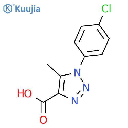 1-(4-Chlorophenyl)-5-methyl-1H-1,2,3-triazole-4-carboxylic acid structure