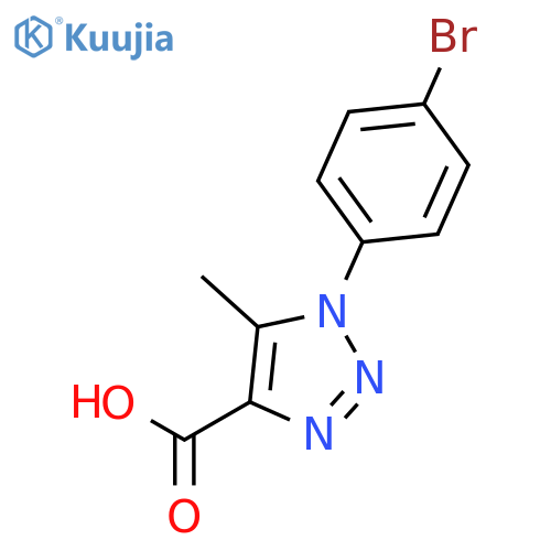 1-(4-Bromophenyl)-5-methyl-1H-1,2,3-triazole-4-carboxylic acid structure