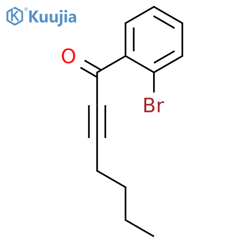 2-Heptyn-1-one, 1-(2-bromophenyl)- structure