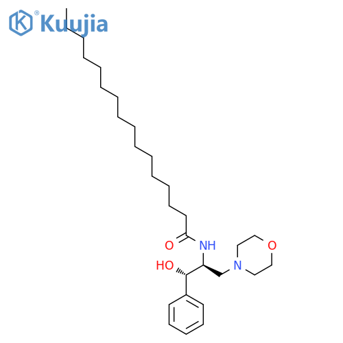L-THREO-1-PHENYL-2-HEXADECANOYLAMINO-3-MORPHOLINO-1-PROPANOL HCL structure