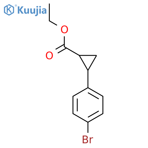 (1S,2S)-Ethyl 2-(4-bromophenyl)-cyclopropanecarboxylate structure