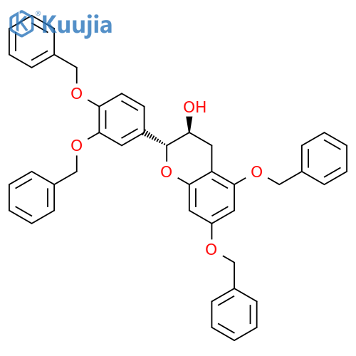 5,7,3',4'-Tetra-O-benzylcatechin structure